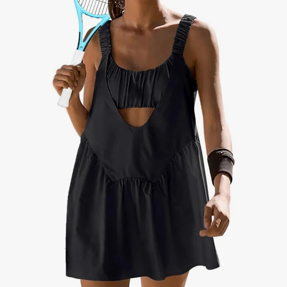 Black Women's Tennis Dress
